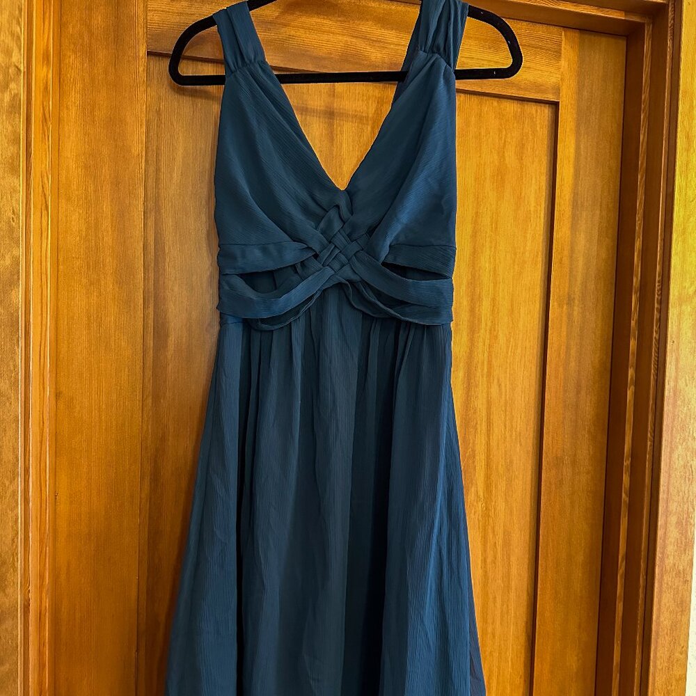 ROMY Alicia Dress Blue/Green Size Small NWT